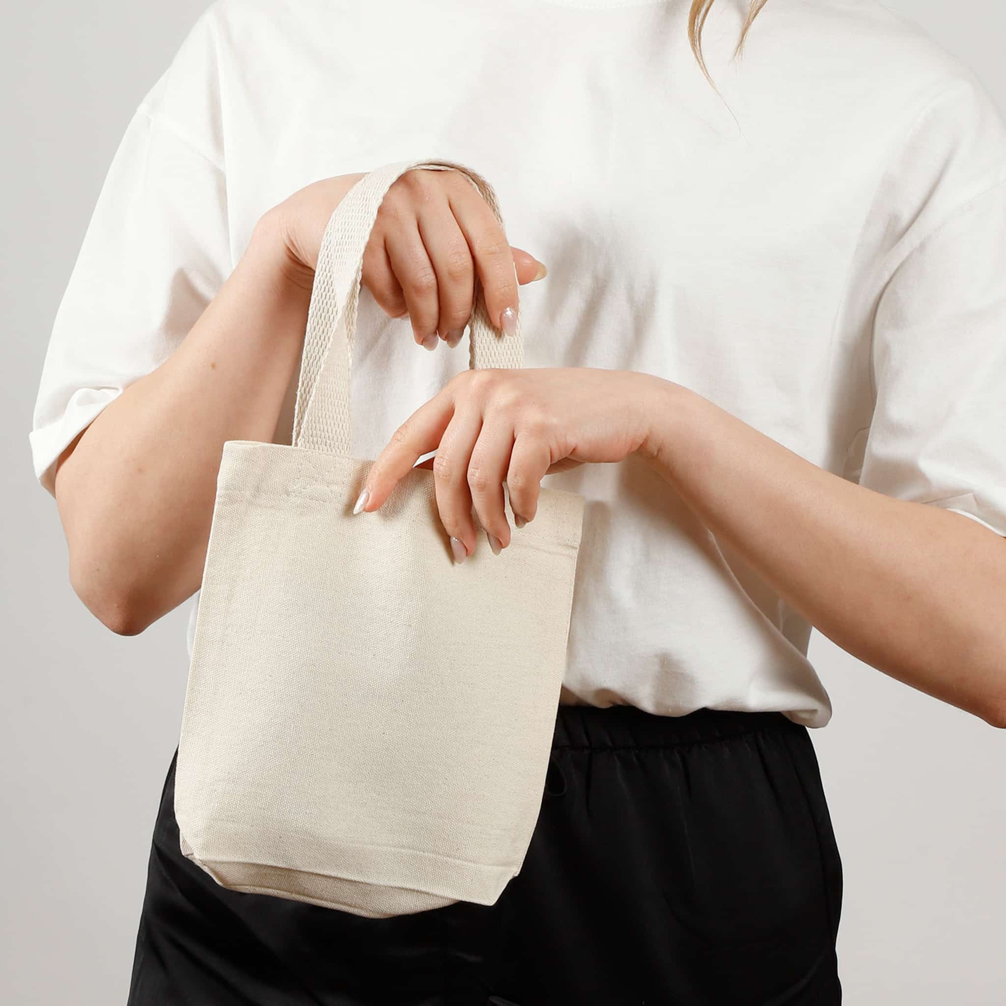 Mini gift Bag, Mini party tote bags, Small cotton Tote, Tote bag gifts