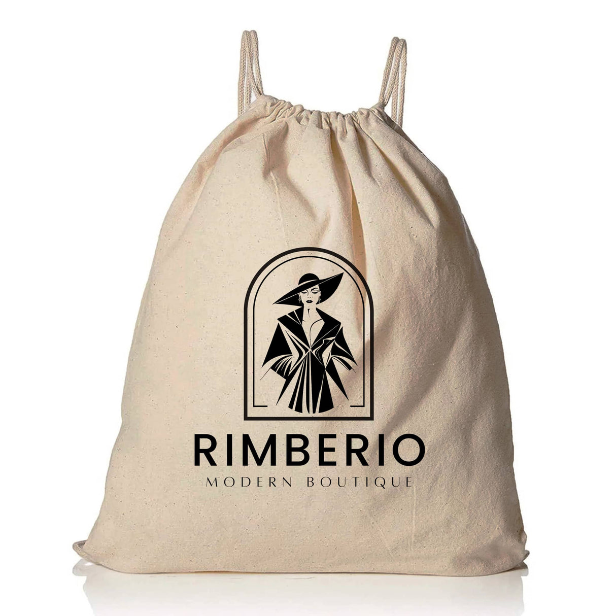 Custom Organic Cotton Drawstring Backpack