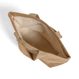 cotton interior jute tote bag