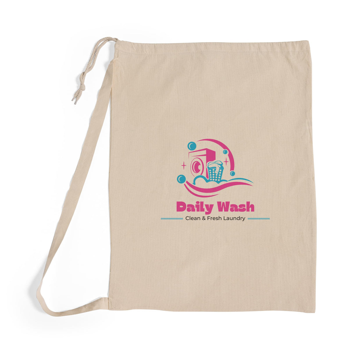 Premium Cotton Laundry Bags Customized - Personalized Laundry Bags With Your Logo - LB