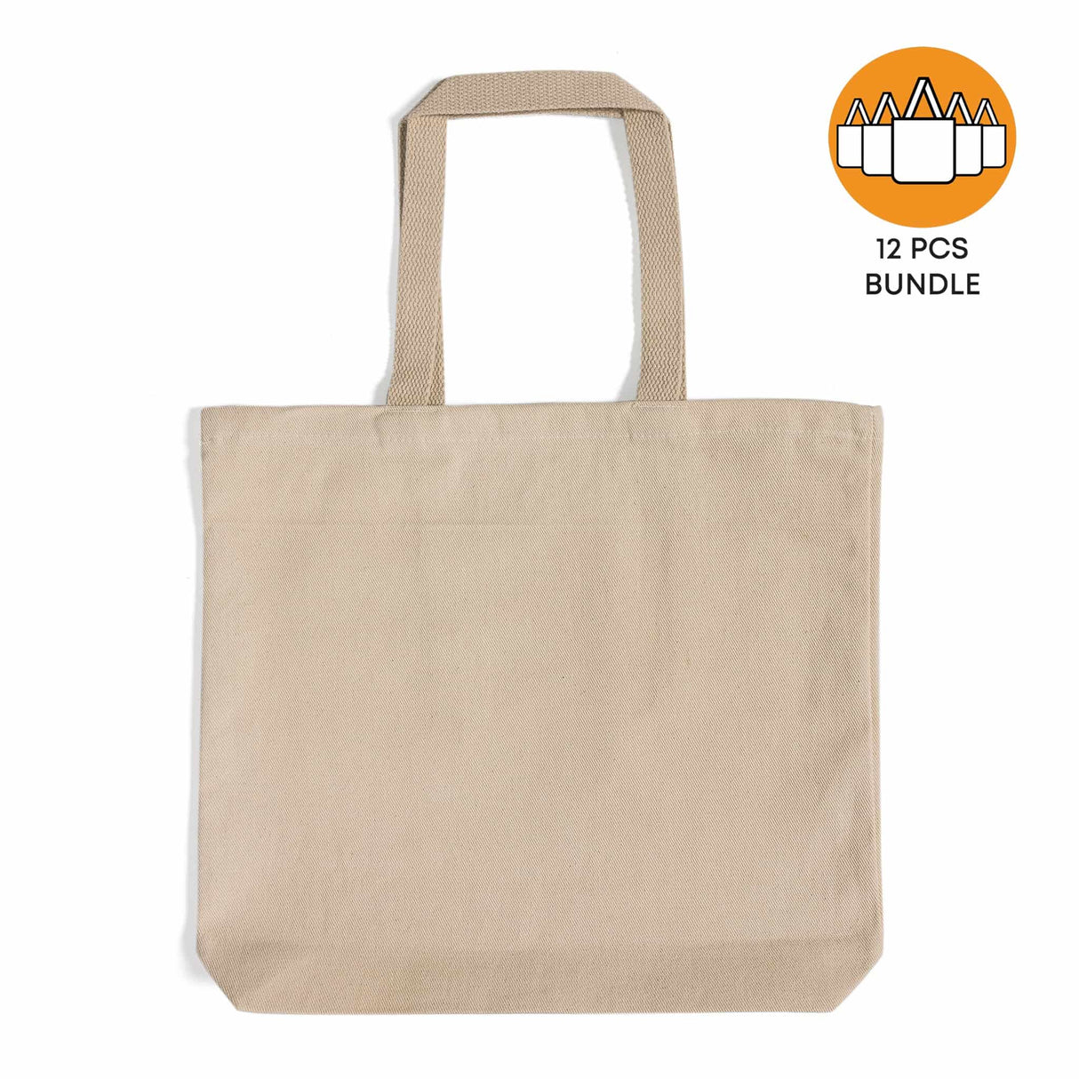 12 ct Heavy Cotton Twill Convention Tote Bag | By Dozen