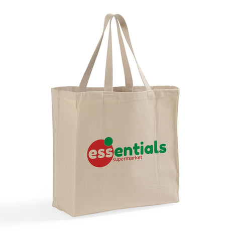 Over-the-Shoulder Cotton Twill Grocery Tote Bags Customized - Personalized Tote Bags With Your Logo - TF280