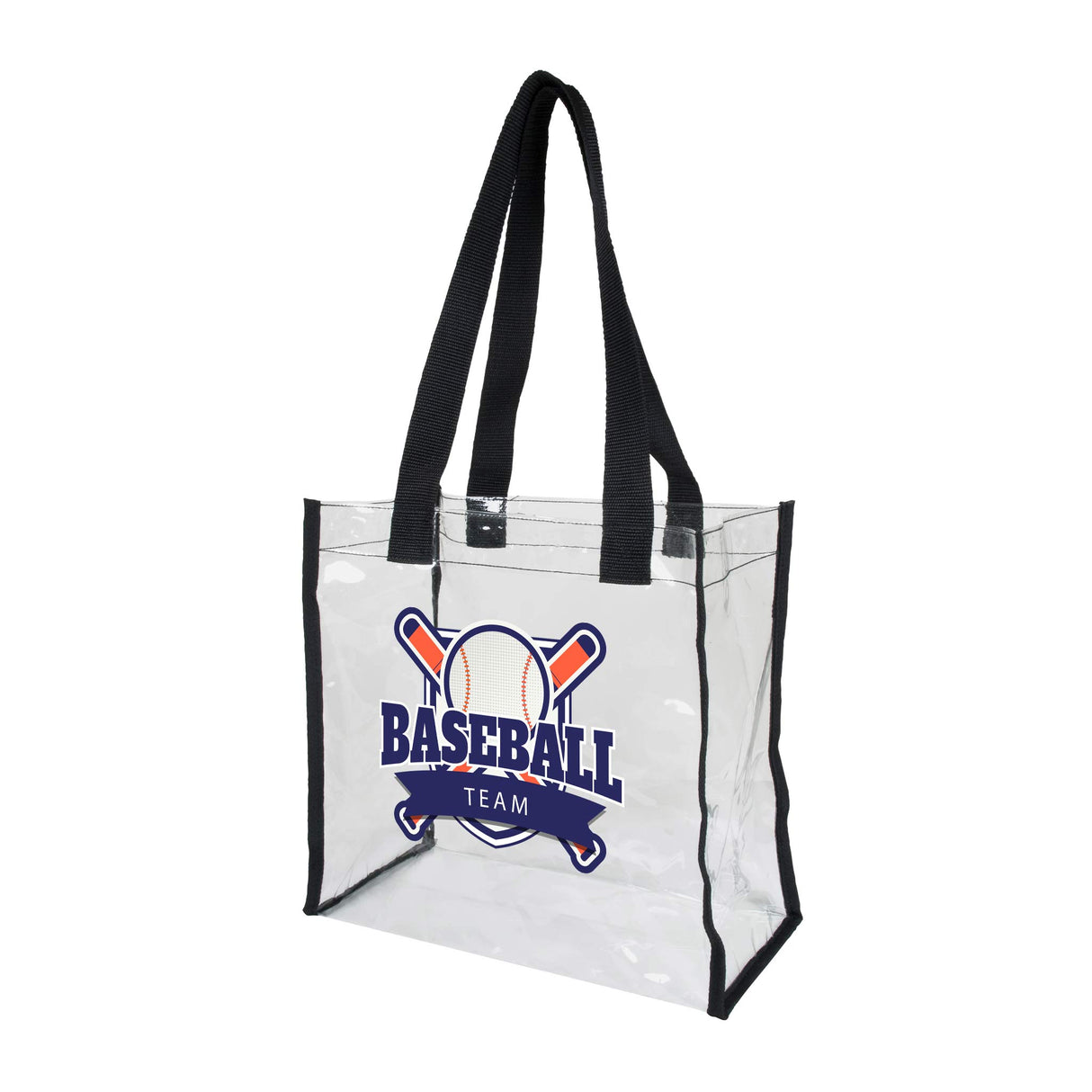 Custom Transparent Stadium Approved Clear Tote Bags - Clear Tote Bags With Your Logo - BS238