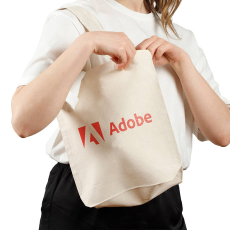 Custom Tote Bags Small 12 in Canvas Tote Bag with Your Logo