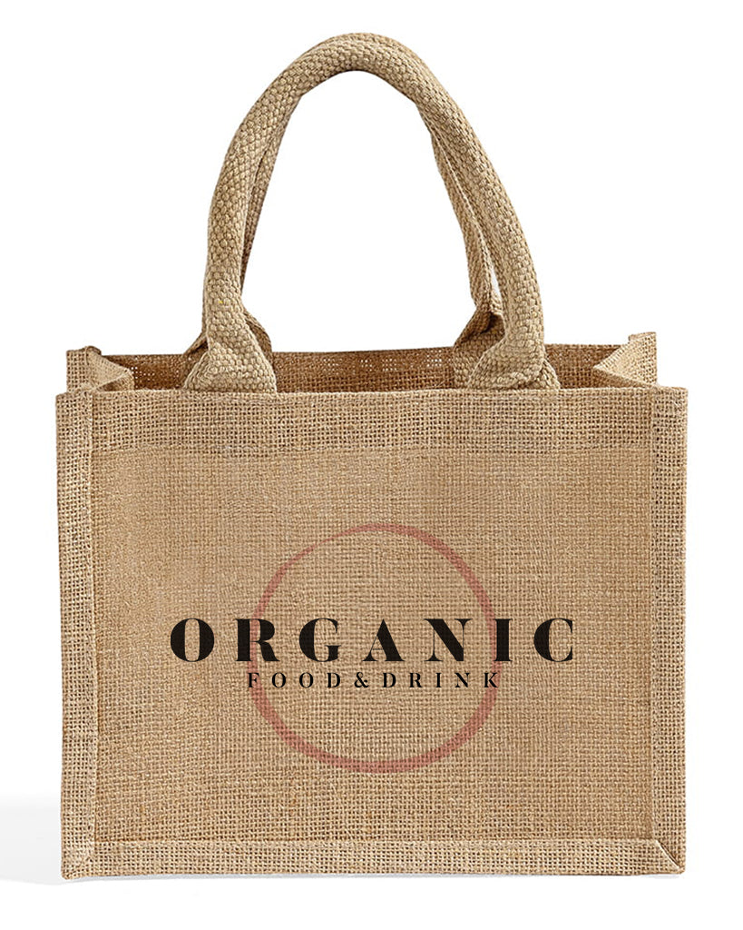 Rustic Wedding Favor Burlap Bags - Customized Canvas Tote Bags With Your Logo - TJ908