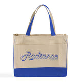 Customized Cotton Canvas Tote Bag with Inside Zipper Pocket - Personalized Tote Bags With Your Logo - TF214
