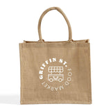 Large Burlap Shopping Tote Bags - Customized Logo Jute Tote Bags - TJ889