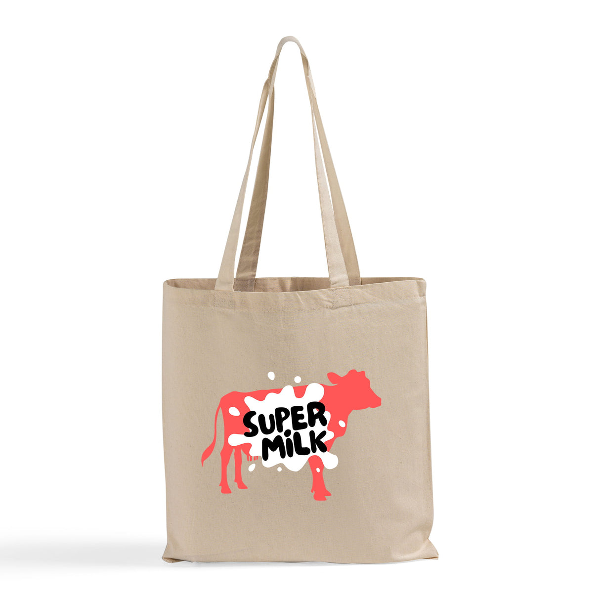 Customized Over the Shoulder Long Handle Cotton Tote Bags  / Personalized Tote Bags -TB126