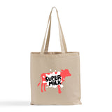 Customized Over the Shoulder Long Handle Cotton Tote Bags  / Personalized Tote Bags -TB126