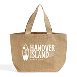 Customized Deluxe Jute Burlap Tote Bags with Cotton Interior Customized - Personalized Jute Burlap With Your Logo - TJ894