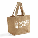 Customized Deluxe Jute Burlap Tote Bags with Cotton Interior Customized - Personalized Jute Burlap With Your Logo - TJ894