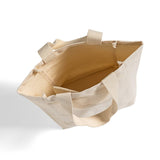 double bottle wine tote interior detail