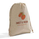 Cotton Canvas Value Drawstring Pouches / Favor Bags Customized - Personalized Drawstring Pouches With Your Logo