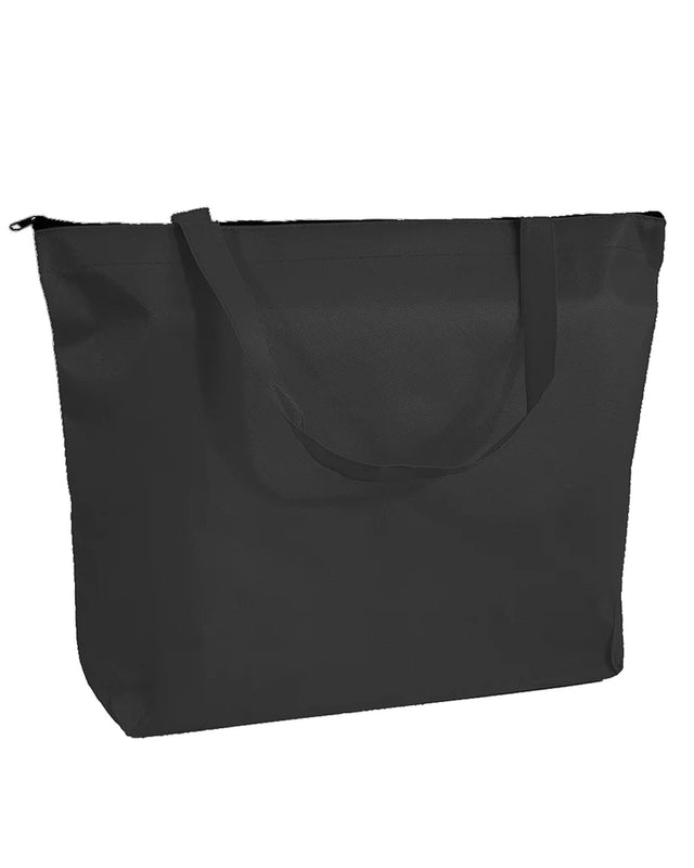 Zippered Promo Tote Bag, Zippered Convention Bag, Cheap Zipper Totes