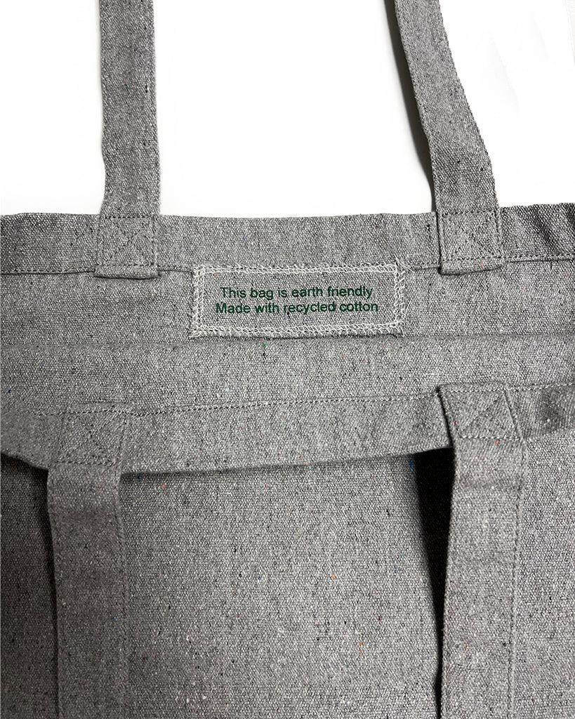 OBJECTS IV LIFE logo-print cotton tote bag - Grey