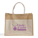 Customized Easy-to-Decorate Jute Tote Bags - Personalized Jute Tote Bags With Your Logo - TJ314