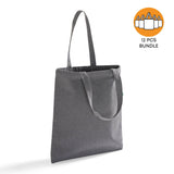 Gray Basic Recycled Canvas Tote Bag