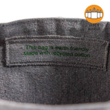 Gray Basic Recycled Canvas Tote Bag
