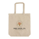 Gusseted Custom Tote Bags 100% Cotton / Logo Tote Bags With Bottom Gusset - TG110