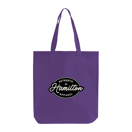 Gusseted Custom Tote Bags 100% Cotton / Logo Tote Bags With Bottom Gusset - TG110