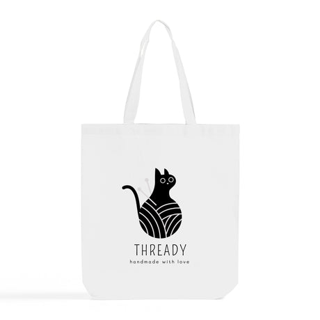 Gusseted Custom Tote Bags 100% Cotton / Logo Tote Bags With Bottom Gusset - TG110