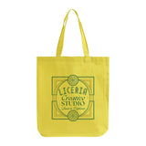 Gusseted Custom Tote Bags 100% Cotton / Logo Tote Bags With Bottom Gusset - TG110