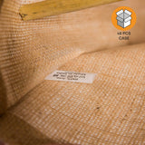 48 ct Extra Large Jute - Burlap Shopping Tote Bags - TJ879 - Case