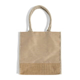 fancy jute blend tote bag