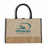 Fashion Jute Tote Bags Customized - Personalized Jute Tote Bags With Your Logo - TJ892