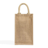 four bottle divider jute wine bag