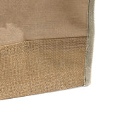 full gusset jute burlap tote bag