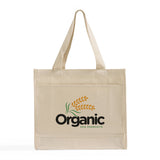 Customized Heavy Canvas Tote Bag with Colored Trim - Personalized Tote Bags With Your Logo - TF211