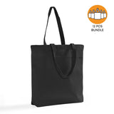 12 ct Heavy Cotton Twill Convention Tote Bag | By Dozen