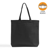 12 ct Heavy Cotton Twill Convention Tote Bag | By Dozen