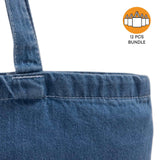 12 ct Heavy Cotton Denim Convention Tote Bag - By Dozen
