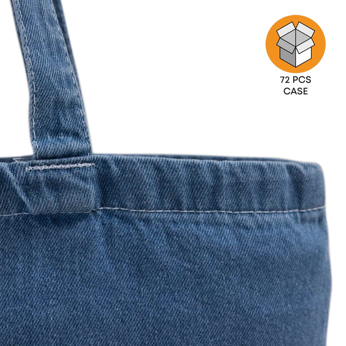 72 ct Heavy Cotton Denim Convention Tote Bag - By Case