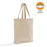 12 ct Heavy Cotton Twill Convention Tote Bag | By Dozen