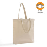 12 ct Heavy Cotton Twill Convention Tote Bag | By Dozen
