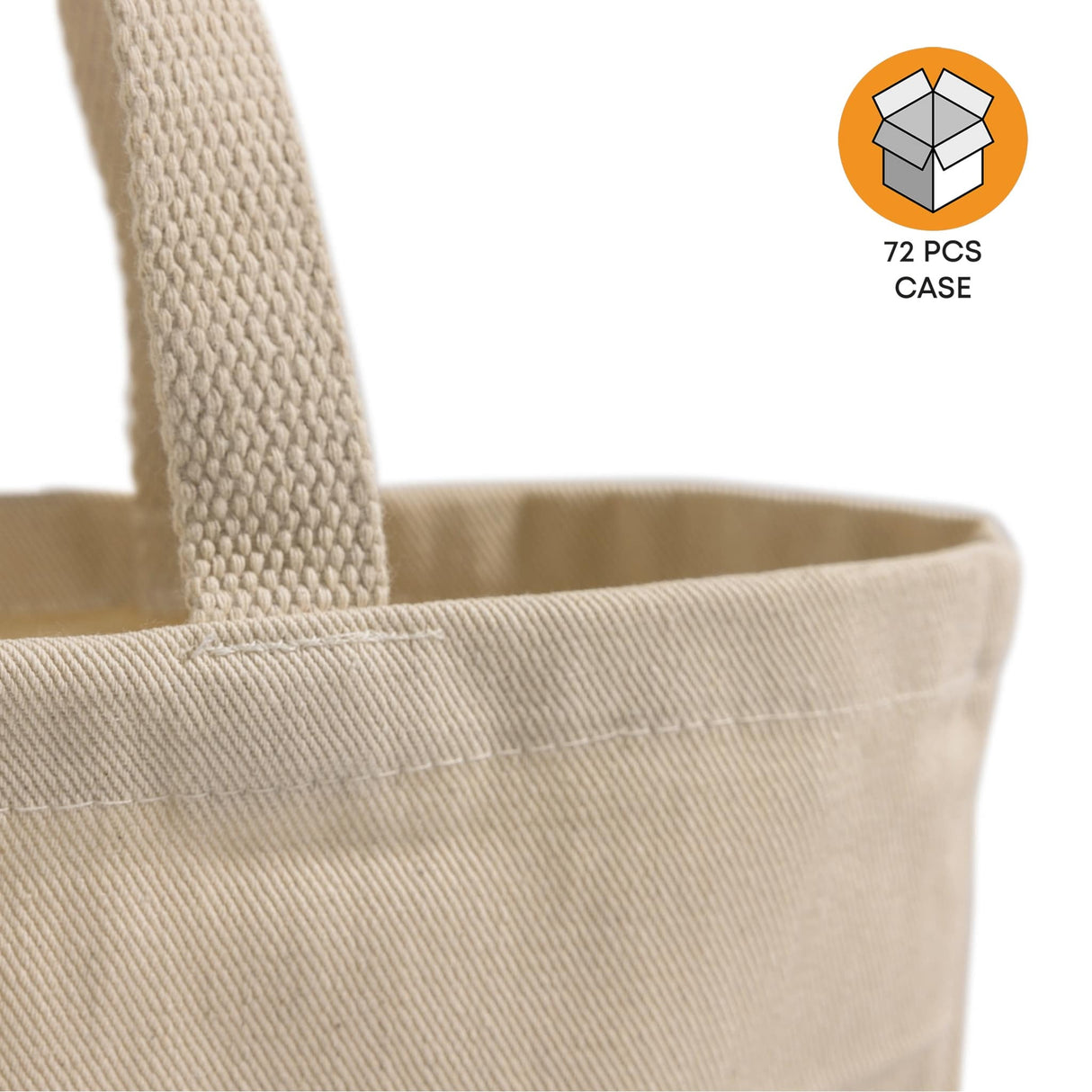 72 ct Heavy Cotton Twill Convention Tote Bag | By Case