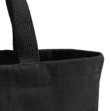 Heavy Cotton Black Tote Bag Handle Detail