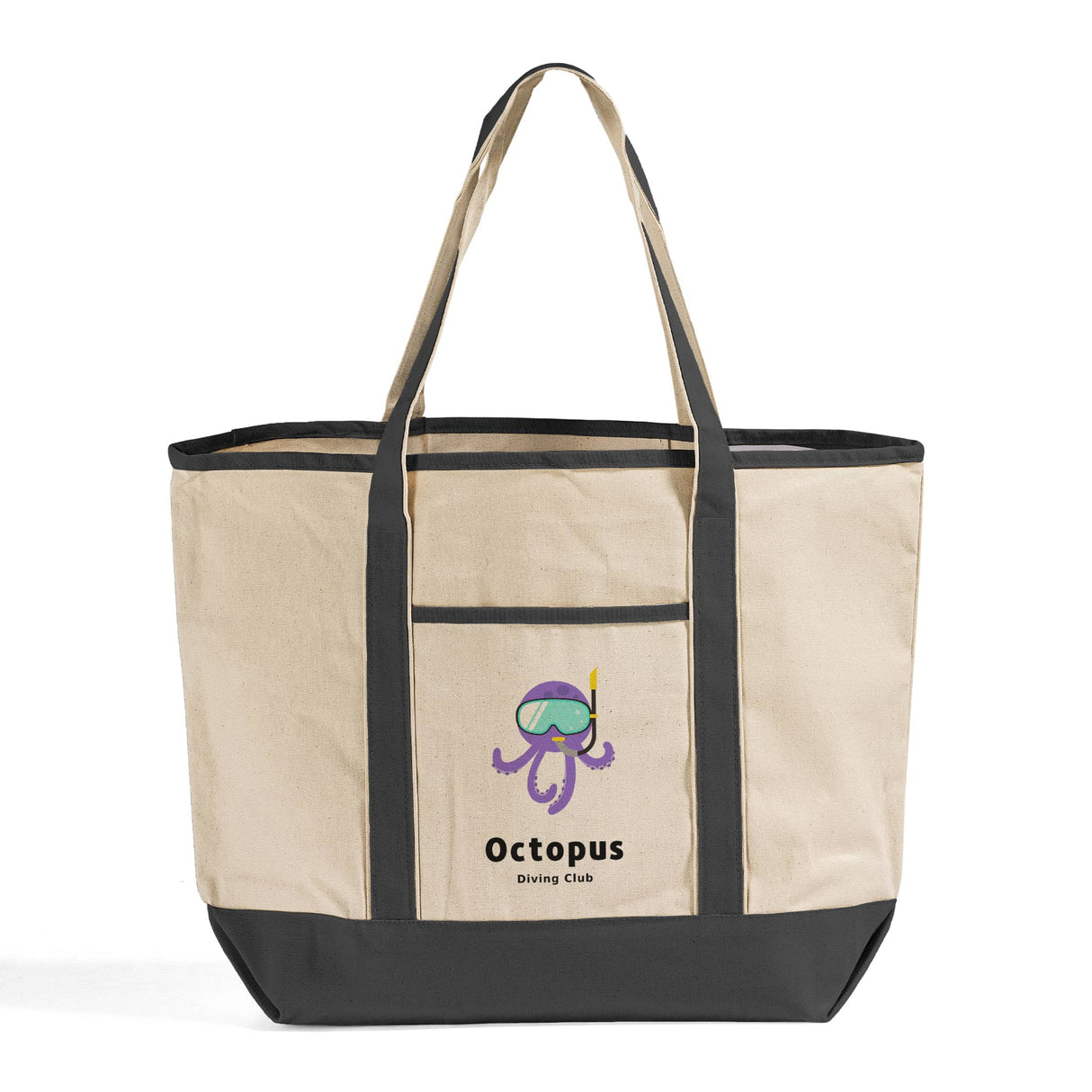 Jumbo Size Heavy Canvas Deluxe Tote Bags Customized - Personalized Tote Bags With Your Logo - TG215