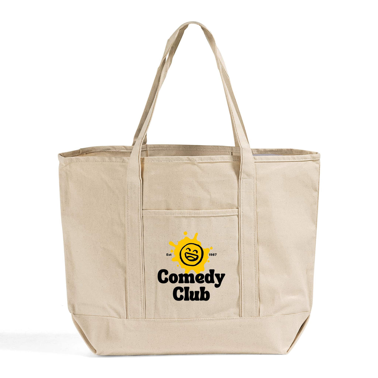 Jumbo Size Heavy Canvas Deluxe Tote Bags Customized - Personalized Tote Bags With Your Logo - TG215