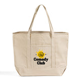 Jumbo Size Heavy Canvas Deluxe Tote Bags Customized - Personalized Tote Bags With Your Logo - TG215
