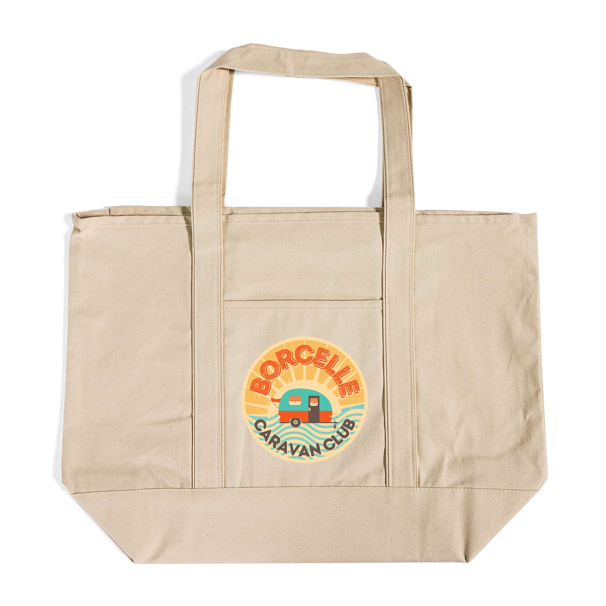 Jumbo Size Heavy Canvas Deluxe Tote Bags Customized - Personalized Tot