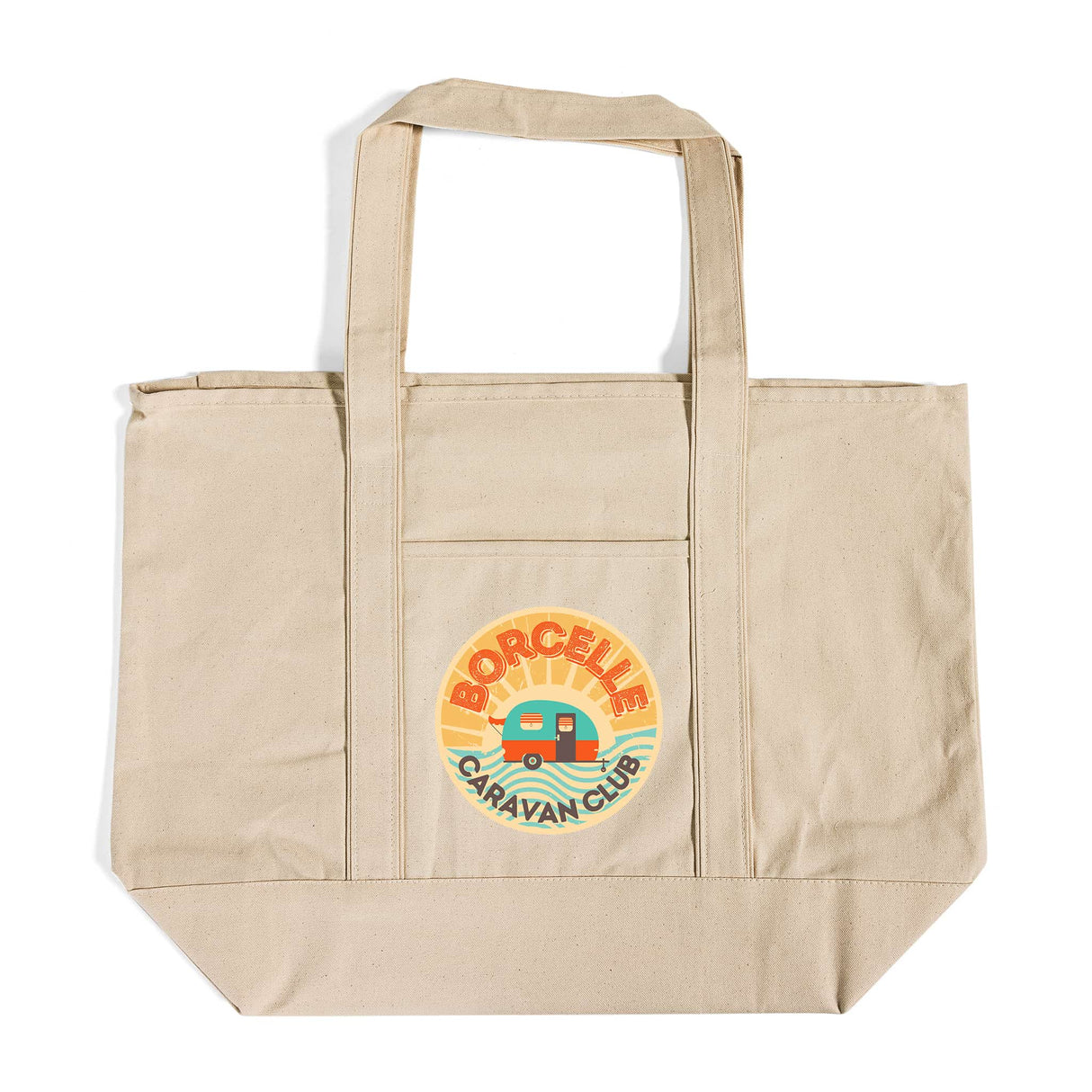 Jumbo Size Heavy Canvas Deluxe Tote Bags Customized - Personalized Tote Bags With Your Logo - TG215