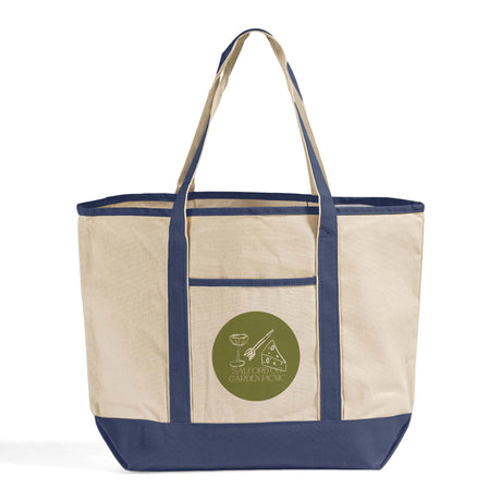 Jumbo Size Heavy Canvas Deluxe Tote Bags Customized - Personalized Tote Bags With Your Logo - TG215