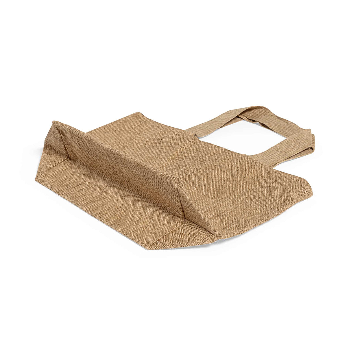 jute burlap tote bag with cotton interior