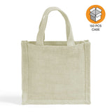 150 ct Small Burlap Party Favor Bags / Jute Gift Tote Bags - By Case