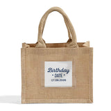 Custom Burlap Wedding Favor Tote Bags with Pocket - TJ907