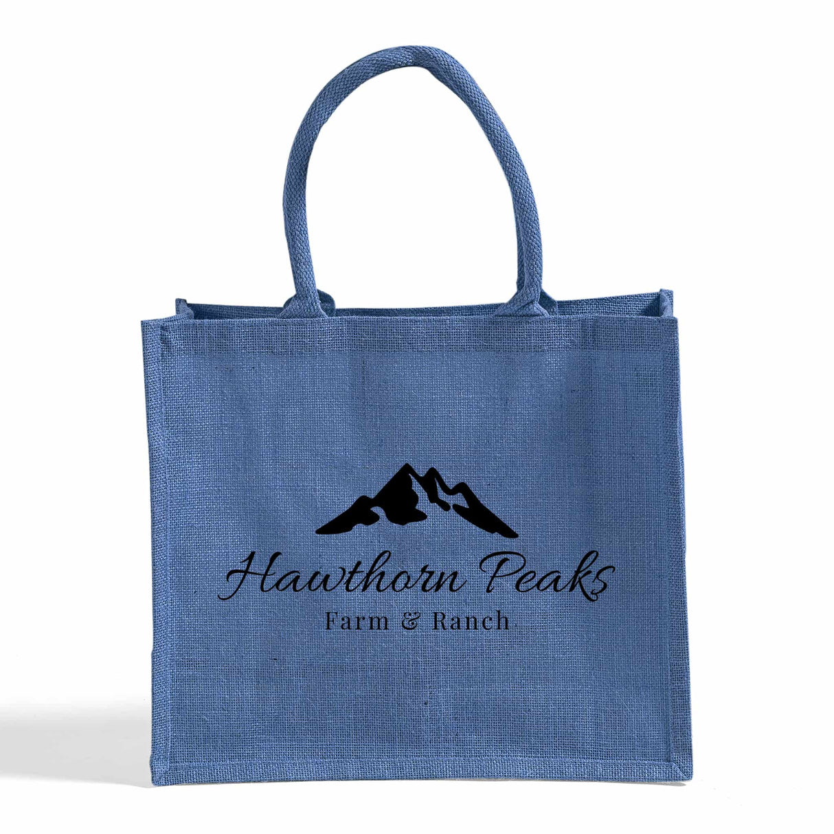 Large Burlap Shopping Tote Bags - Customized Logo Jute Tote Bags - TJ889